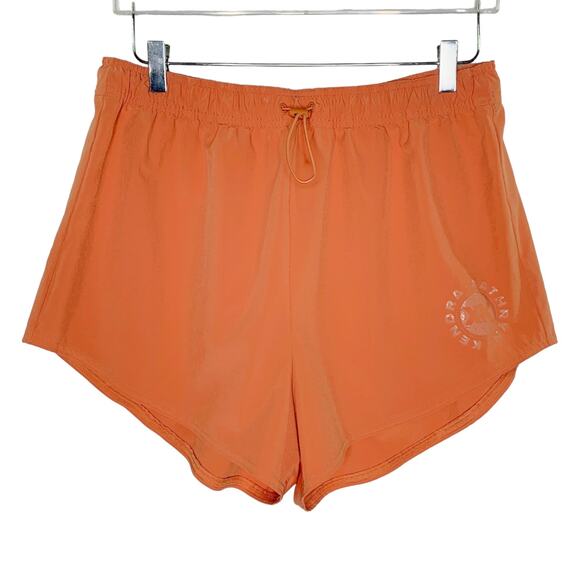 Gymshark L Womens Training Shorts Twins Woven Earth Orange Gym Running *flaw - Picture 1 of 11